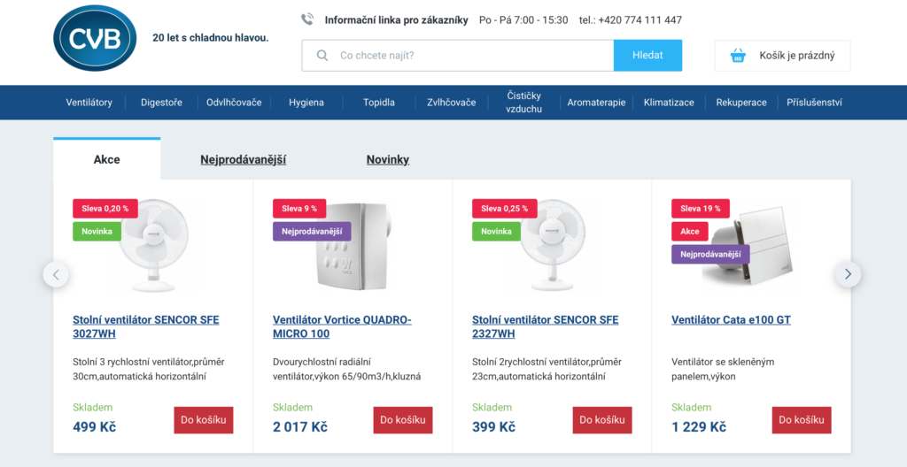 e-shop na míru pro cvb