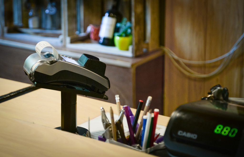 pultový platební terminál