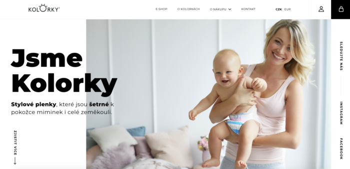 úvodní strana z webu kolorky.cz