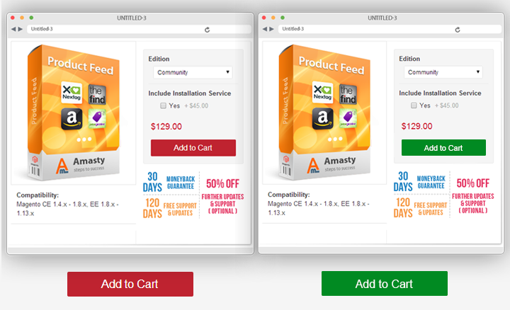 ukázka A/B testování v rámci e-shopu. Inspishop.